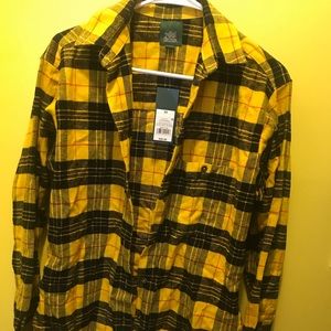 NWT Wild Fable Yellow Plaid Flannel